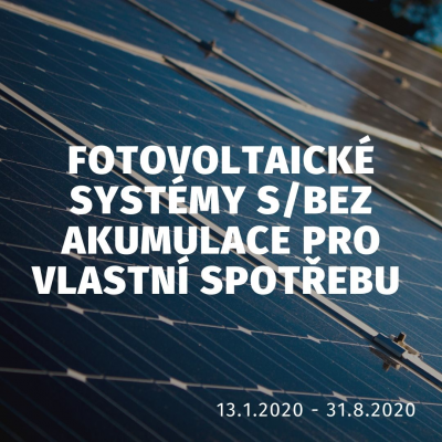 Fotovoltaické systémy s/bez akumulace pro vlastní spotřebu – Výzva III